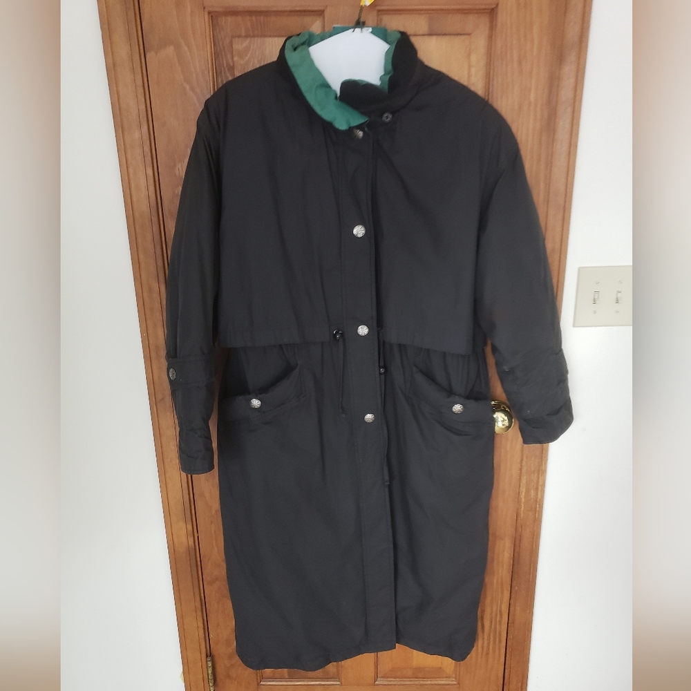 UTEX Full Length Down Trench Coat Sz 14